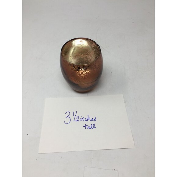Copper Colored Candle Holder- about 3.5 inches tall - Picture 9 of 9